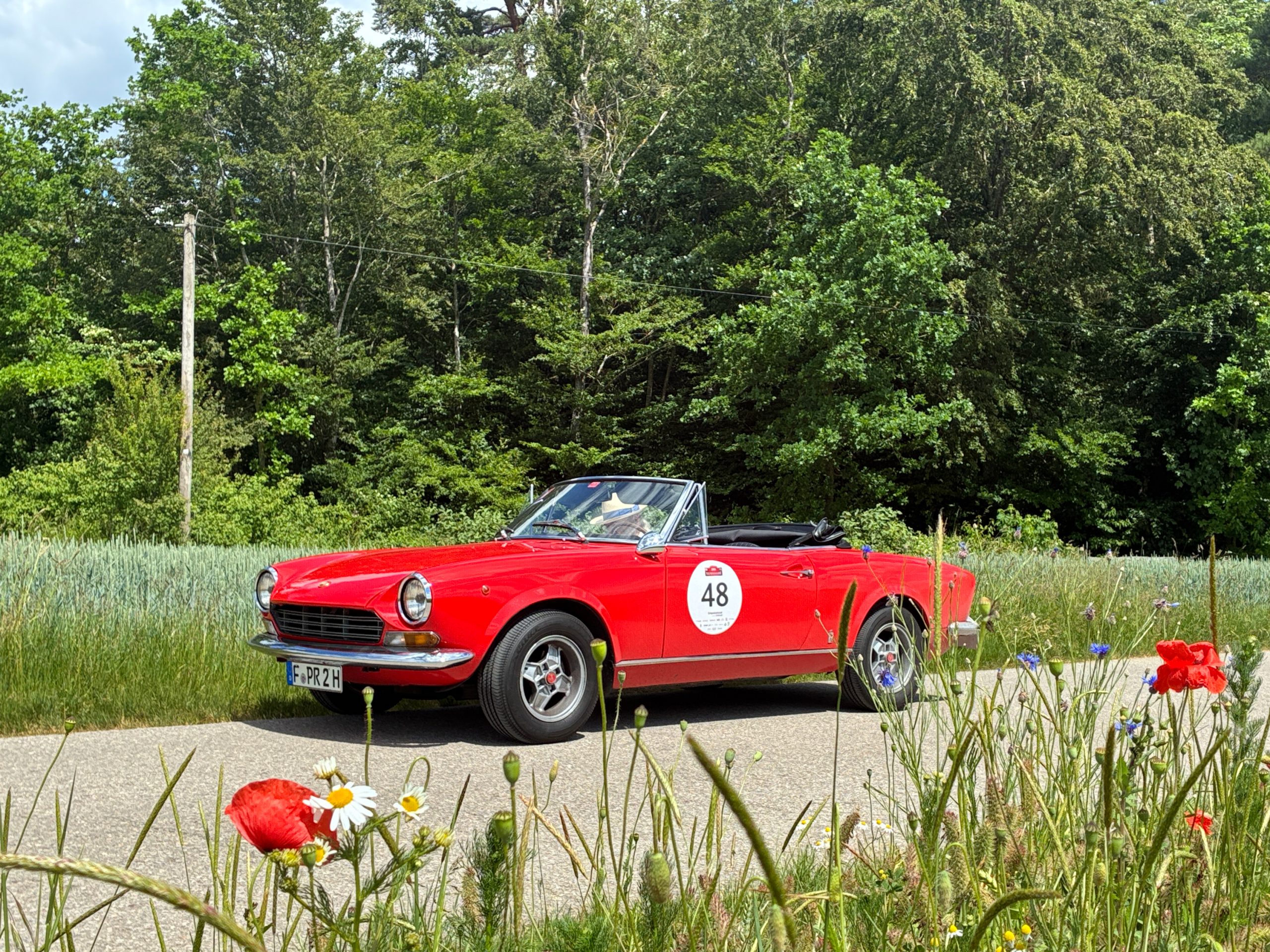 Im Fiat 124 Spider bei der 13. Paul Pietsch Classic